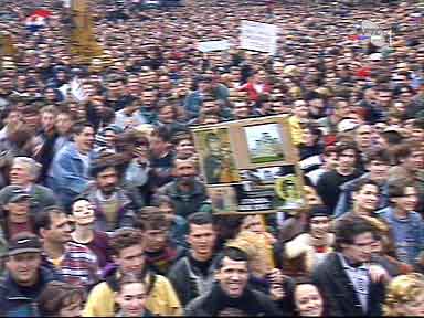 Demonstracije protiv unistenja srpske istorije